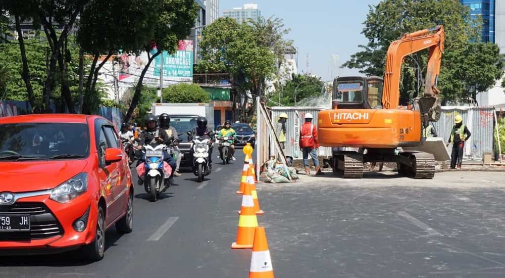 Proyek Alun-alun Surabaya sisi barat telah selesai