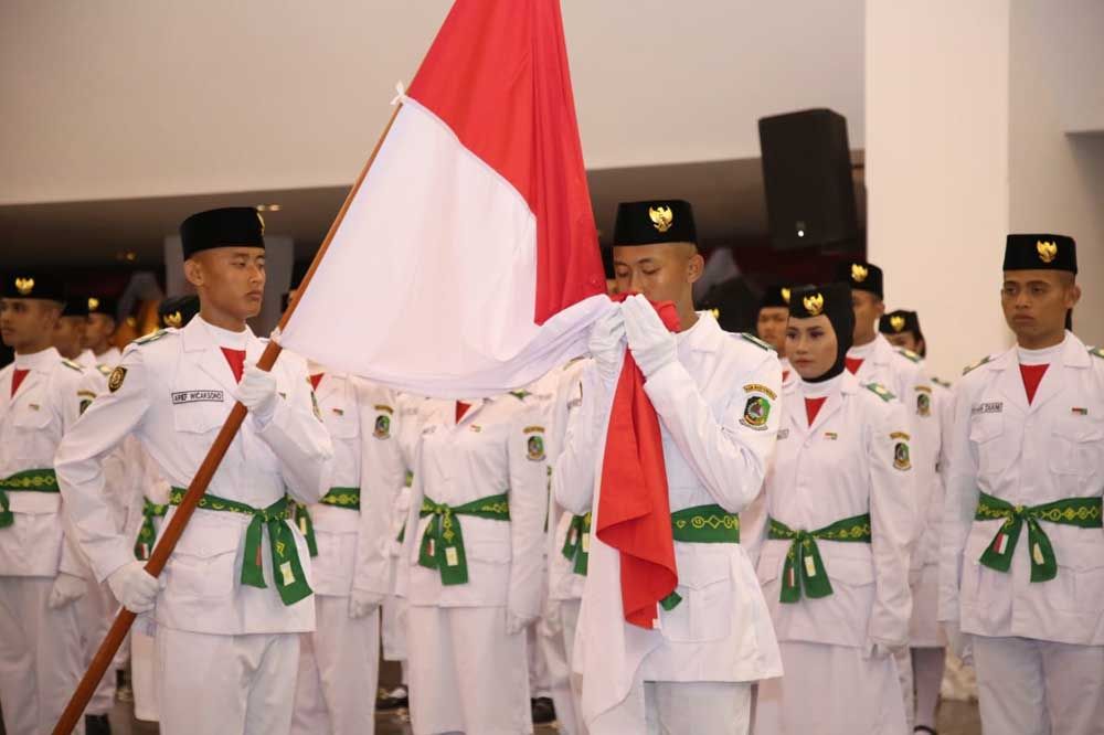 Pengukuhan Paskibraka di Banyuwangi