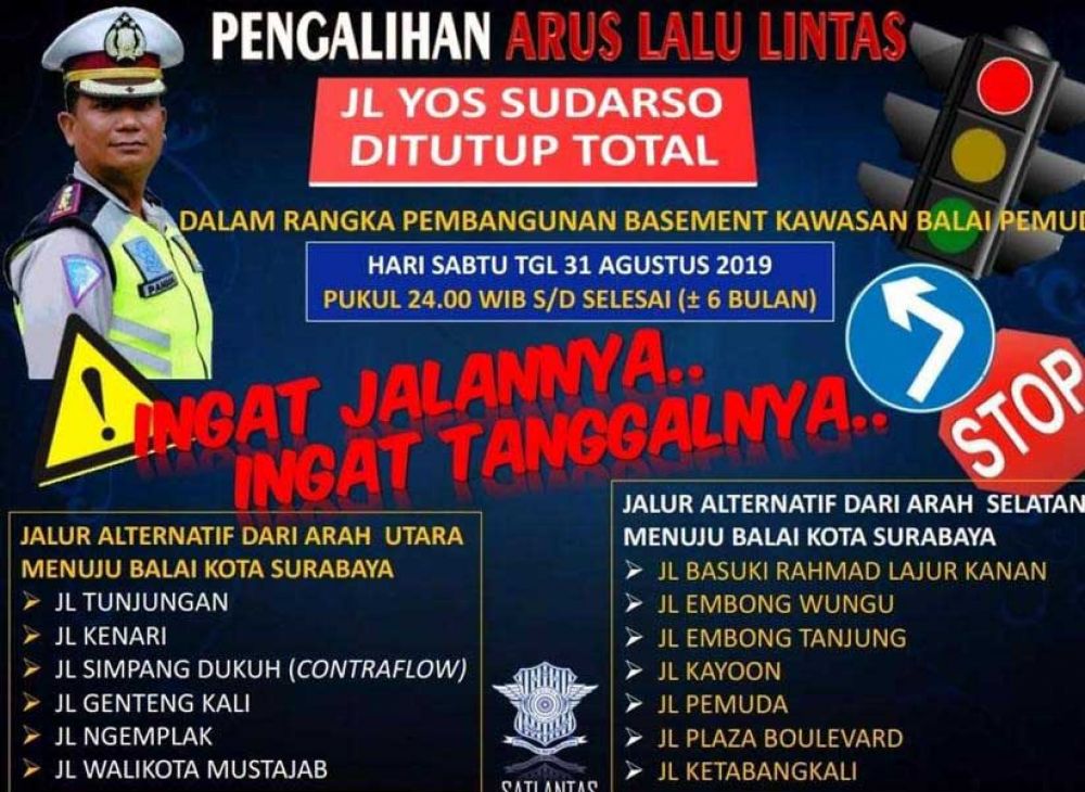 Penutupan Jalan Yos Sudarso