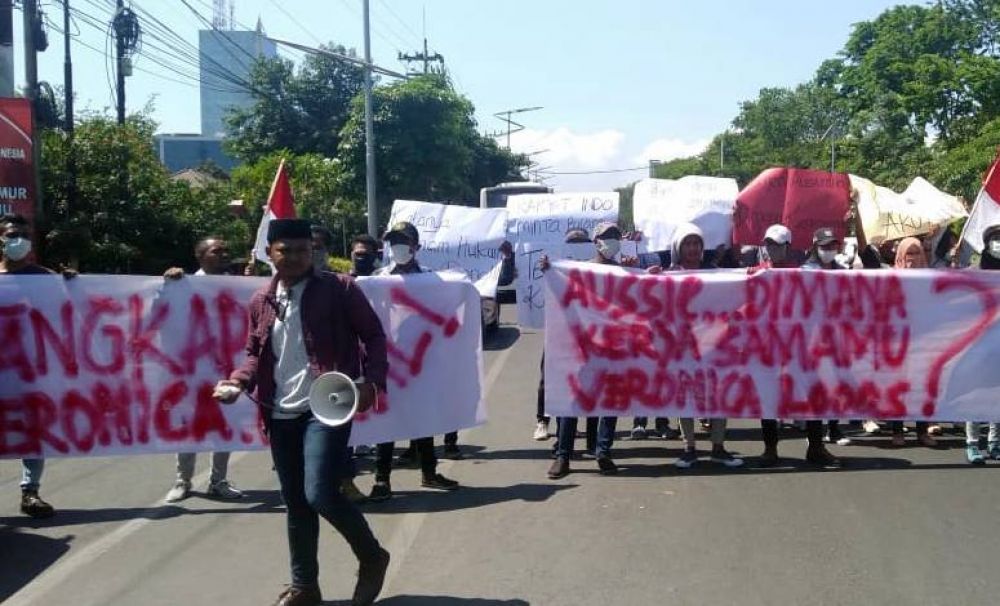 Massa Tuntut Konjen Australia Pulangkan Veronica Koman