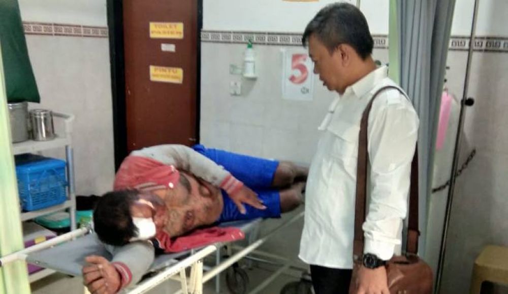 Pelaku pencurian motor dirawat di rumah sakit setelah dihajar warga