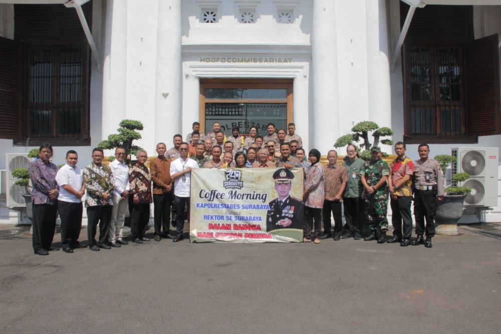 Coffe morning Polrestabes Surabaya dengan para rektor