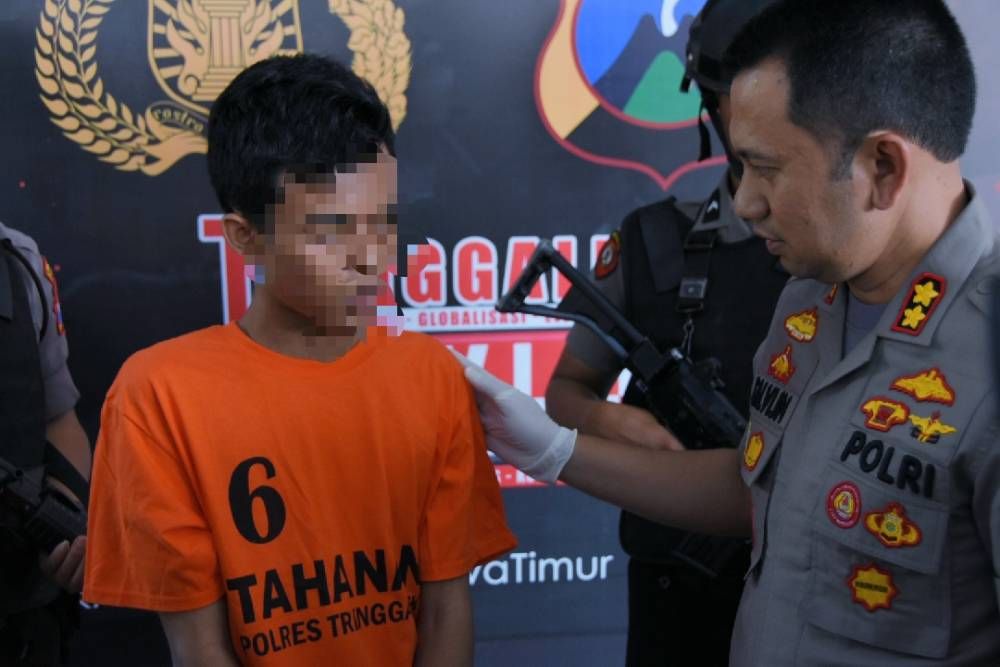 Pemuda yang memeras pelajar SMK diamankan Polres Trenggalek