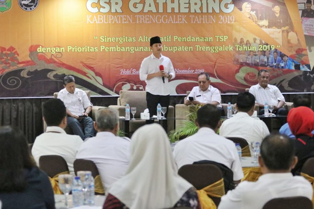 Bupati Trenggalek, Mochamad Nur Arifin membuka CSR Gathering
