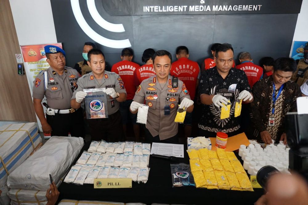3,4 Juta Butir Pil Koplo Disita, 6 Orang Ditangkap