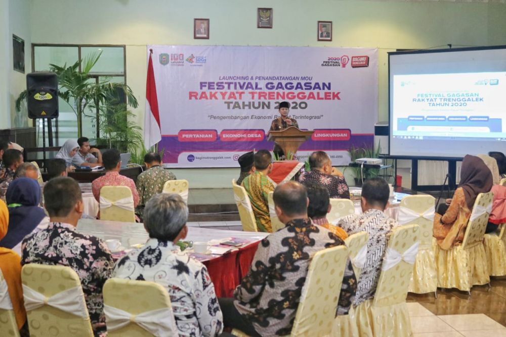 Bupati Mochamad Nur Arifin di Festival Gagasan Rakyat Trenggalek 2020