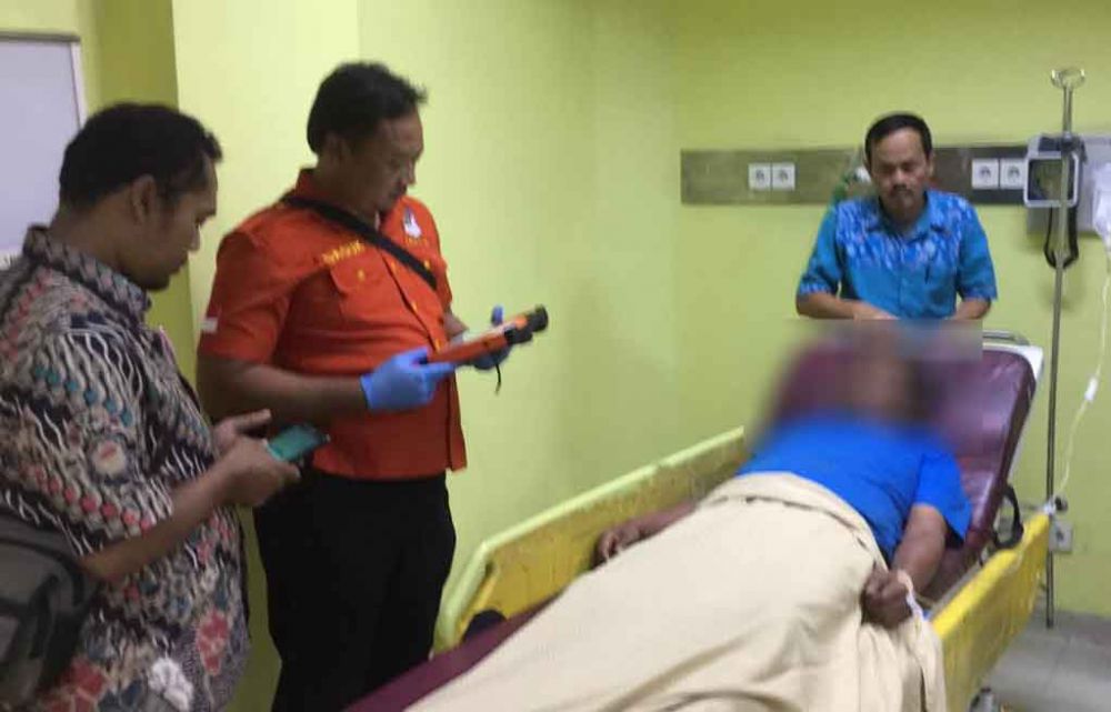 Korban pingsan dibawa ke RSUD dr Iskak