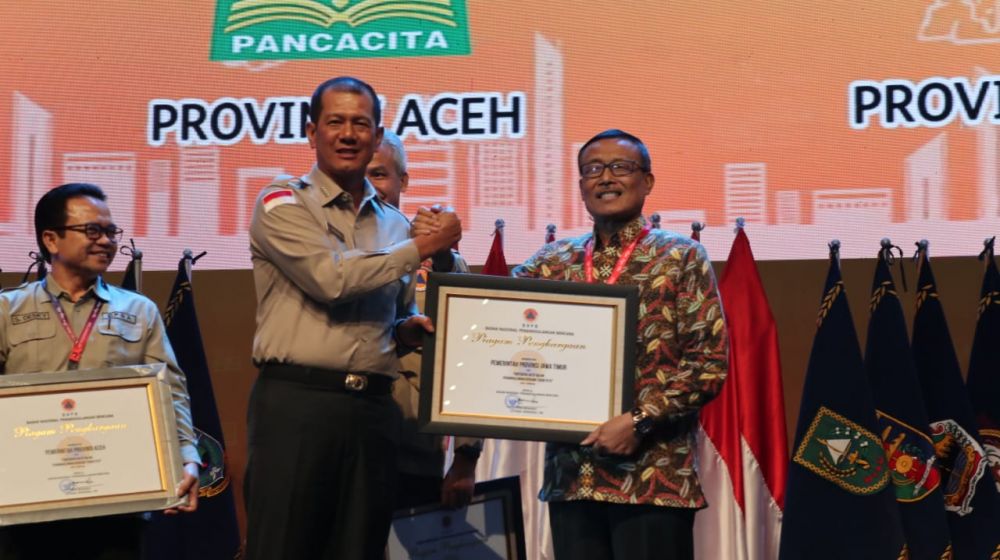 Aktif Penanggulangan Bencana, Jatim Raih Penghargaan dari BNPB