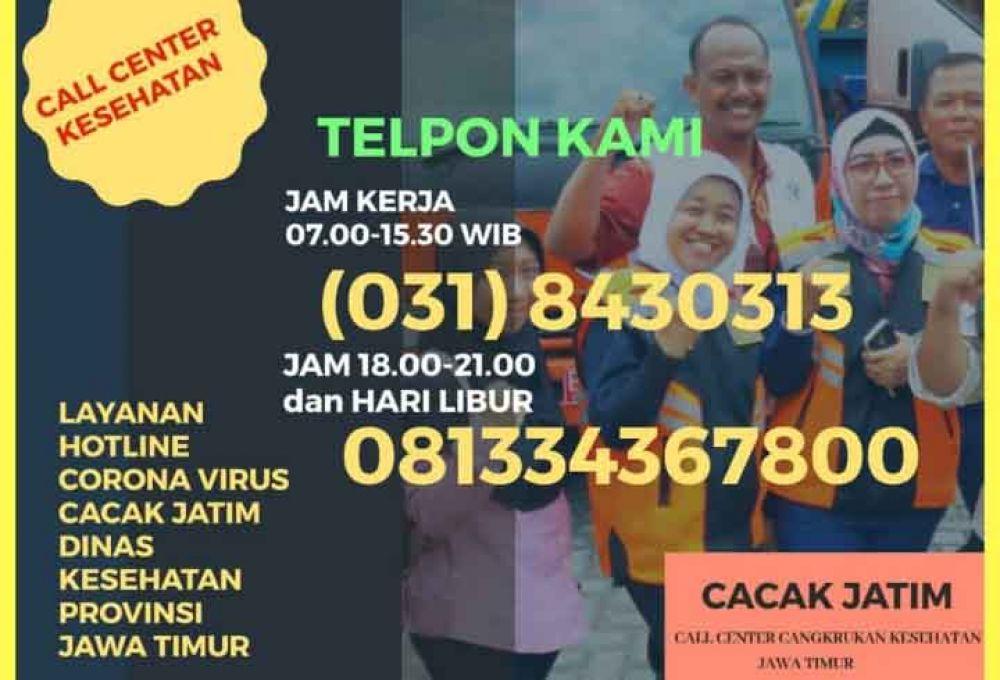 Flyer call center Pemprov Jatim 