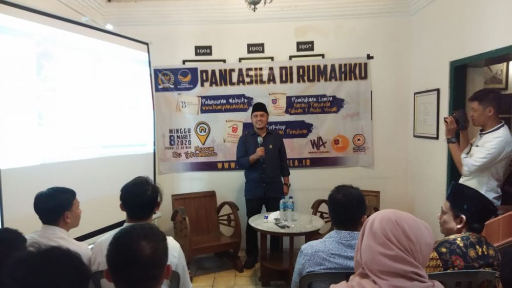 Acara Pancasila di Rumahku oleh Ketua DPP Partai NasDem, Willy Aditya