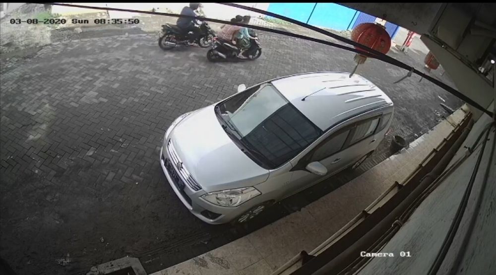 Aksi penjambretan di Kota Probolinggo terekam CCTV