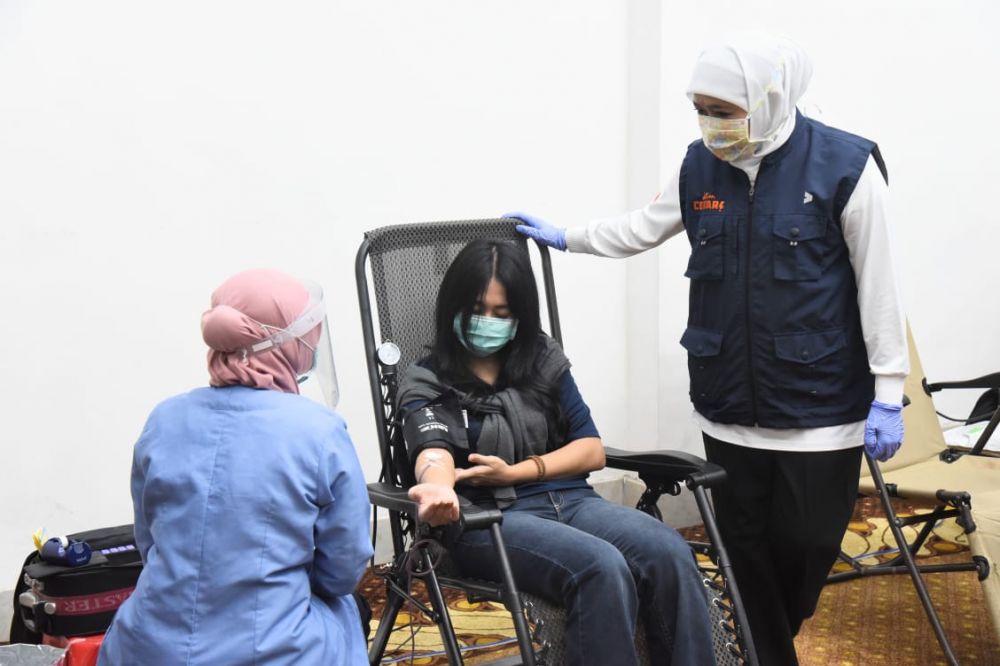 Kegiatan donor darah Pemprov Jatim