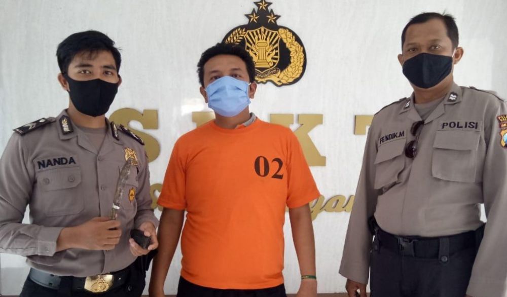 Pelaku diamankan Polsek Driyorejo