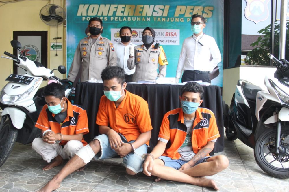 Pengungkapan curanmor oleh Polres Pelabuhan Tanjung Perak