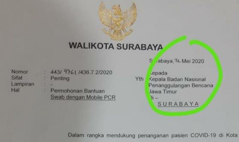 Surat yang beredar
