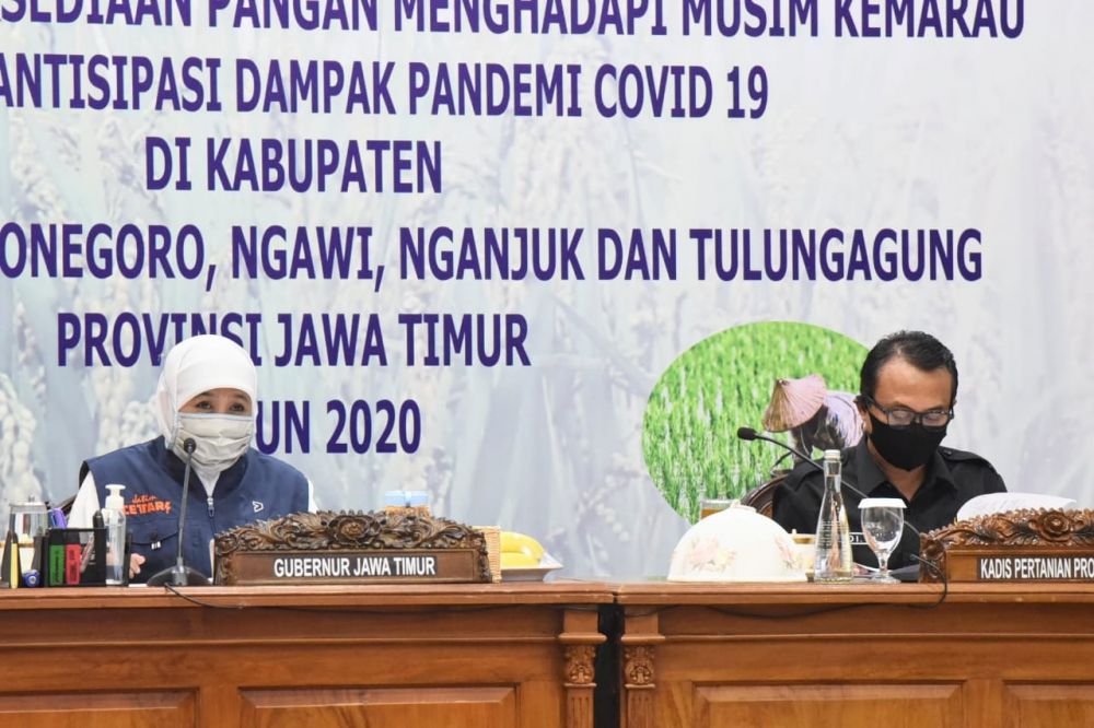 Gubernur Khofifah Minta Kabupaten se Jatim Jaga Ketahanan Pangan