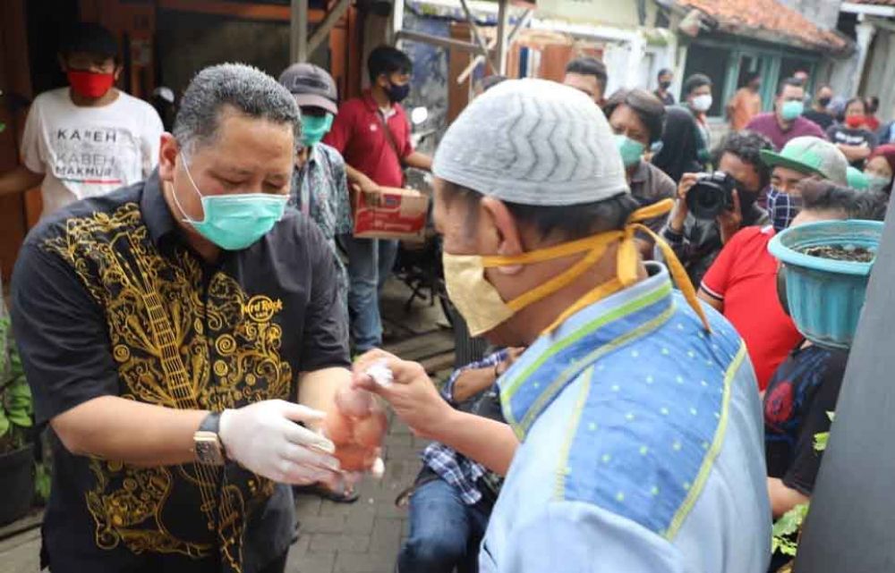 Whisnu saat bertemu warga di Kedung Turi, Tegalsari (Foto: istimewa)