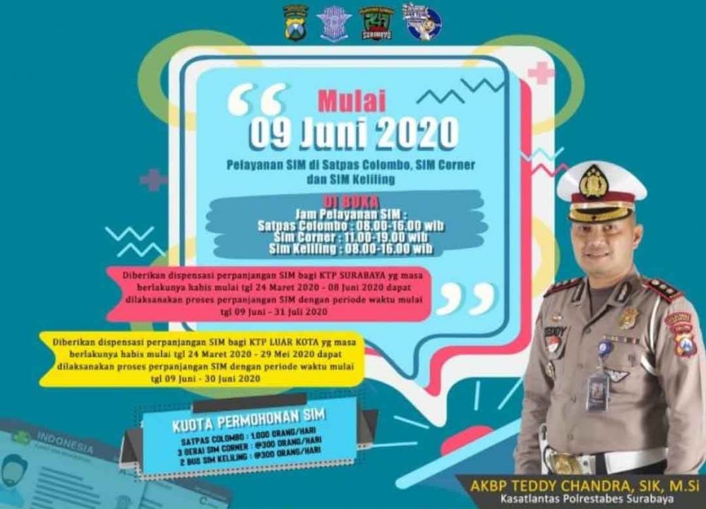 Pelayanan SIM di Surabaya Kembali Dibuka Besok, Ini Ketentuannya