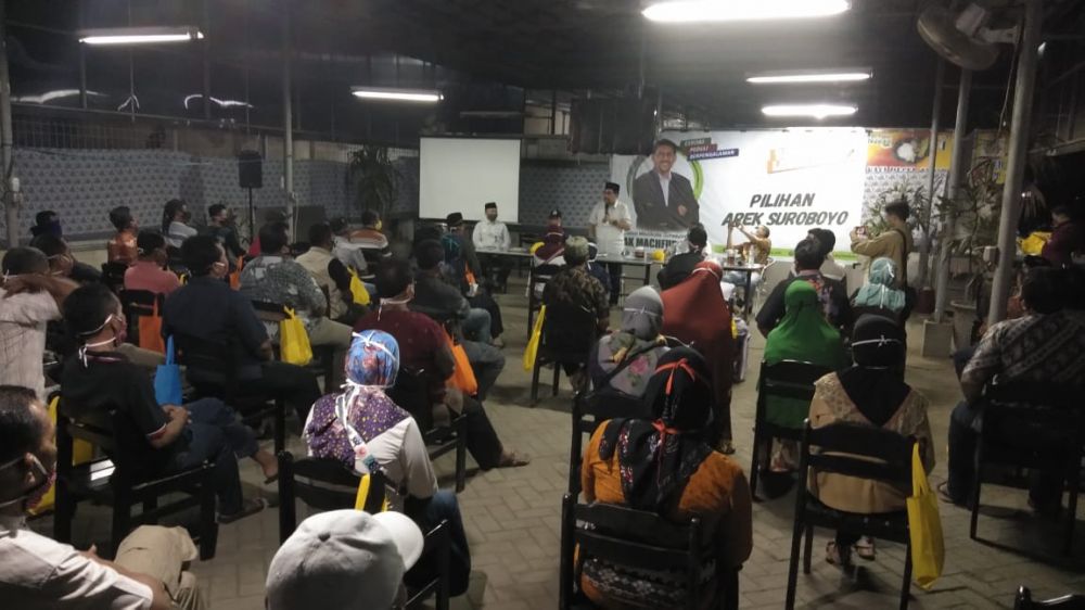 Sapa warga calon wali kota Machfud Arifin dengan RT/RW dan LPMK se Kecamatan Pakal dan Benowo Surabaya