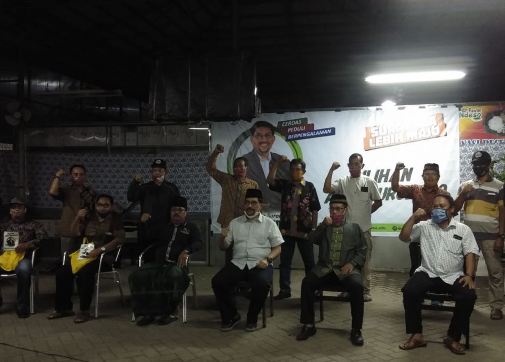 Calon Wali Kota Surabaya Machfud Arifin dan RT RW Kecamatan Pakal dan Benowo