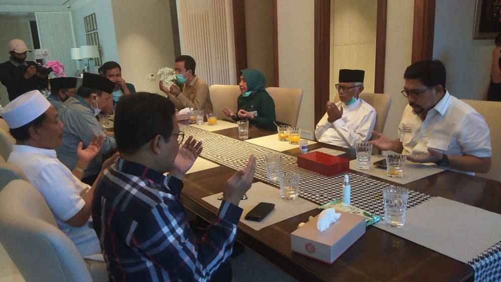 Kiai sepuh dan pengurus PKB doakan Machfud Arifin jadi Wali Kota Surabaya