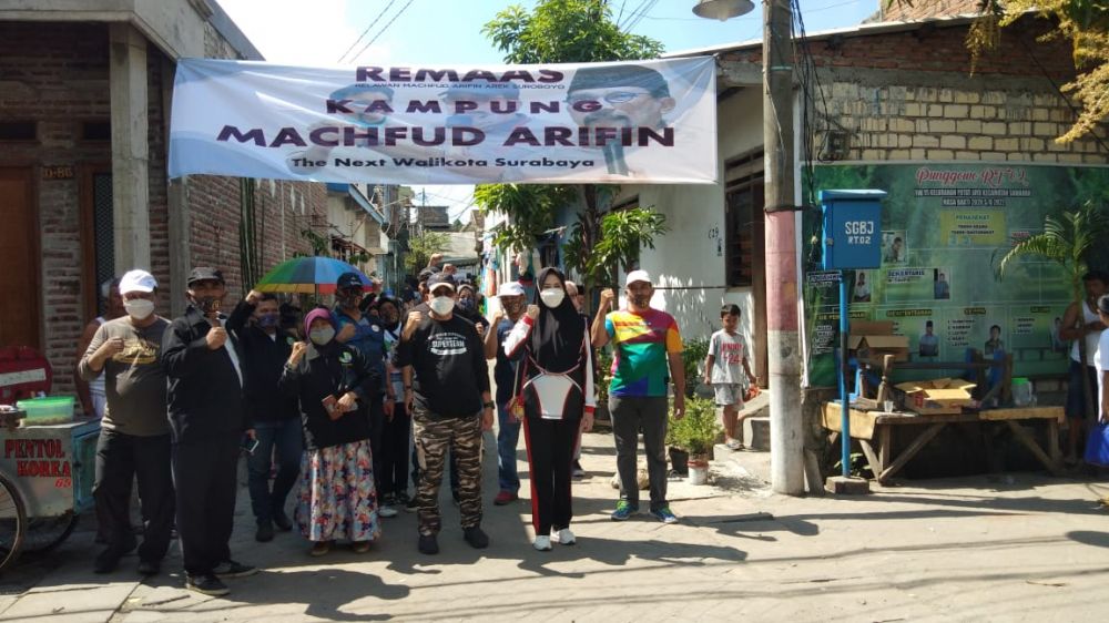 Peresmian Kampung Machfud Arifin di Surabaya