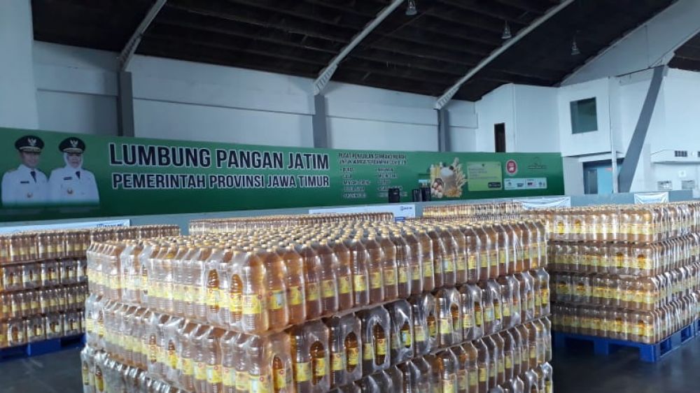 Lumbung Pangan Jatim di JX Expo (Foto: Zain/ jatimnow.com)