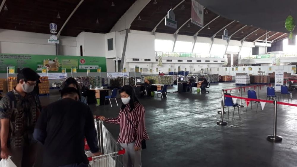 Lumbung Pangan Jatim di JX Expo (Foto: Zain/ jatimnow.com)
