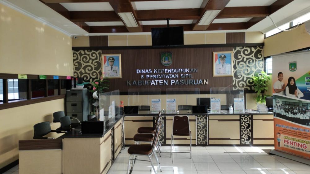 Dispendukcapil Kabupaten Pasuruan lockdown