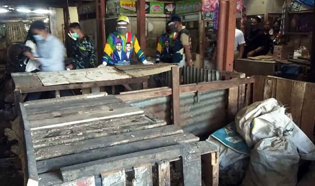 Cawawali Mujiaman Sukirno blusukan ke Pasar Simo Surabaya