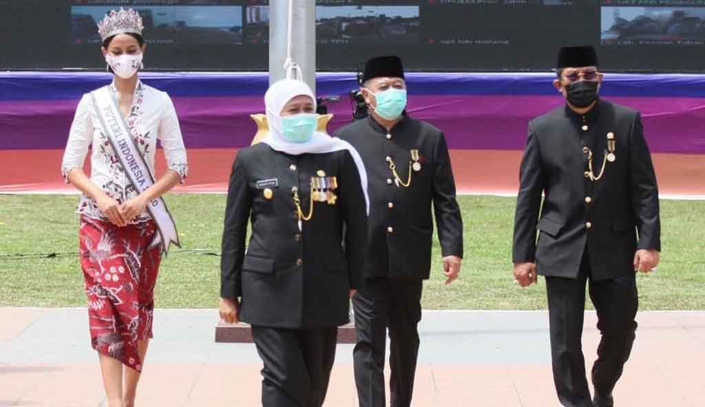 Gubernur Khofifah dengan Bank Jatim di HUT ke 75 Provinsi Jawa Timur