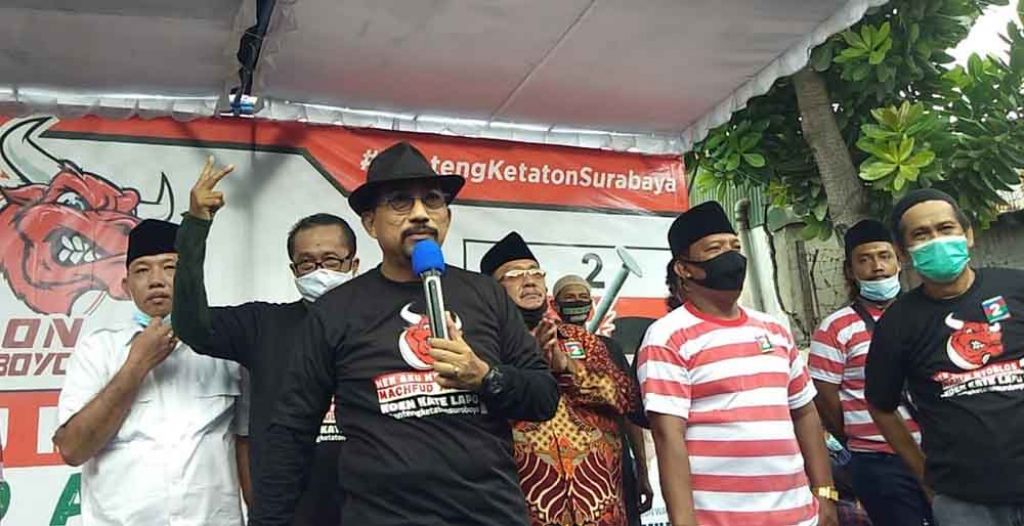 Machfud Arifin di acara deklarasi Banteng Ketaton Surabaya