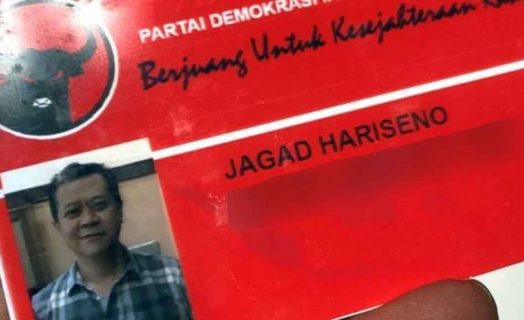 KTA PDIP milik Jagad Hariseno 