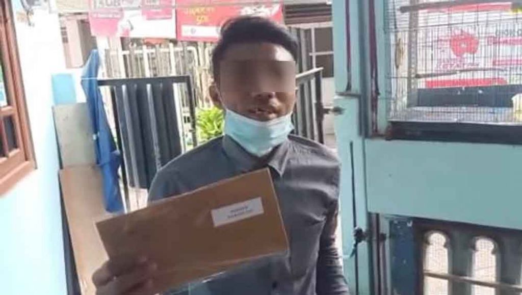 Capture video pengirima surat berstempel surat Bu Risma