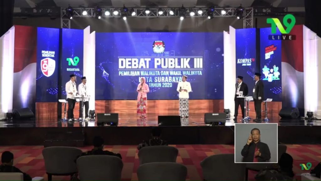 Debat publik Pilwali Surabaya 2020
