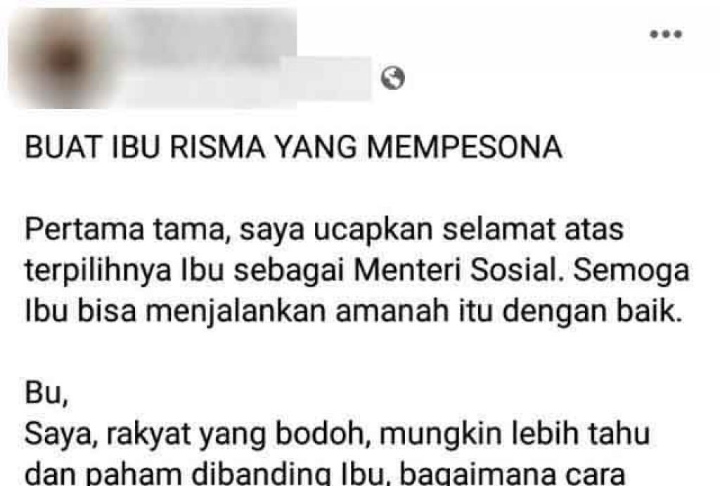 Capture dari Facebook/ Rois Jajeli