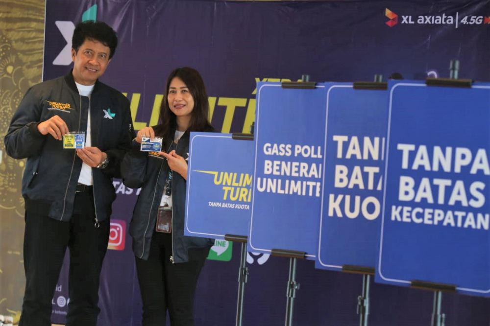 Group Head XL Axiata East Region Bambang Parikesit pada peluncuruan Fitur Xtra Unlimited Turbo di Surabaya, Kamis (5/3/2020)