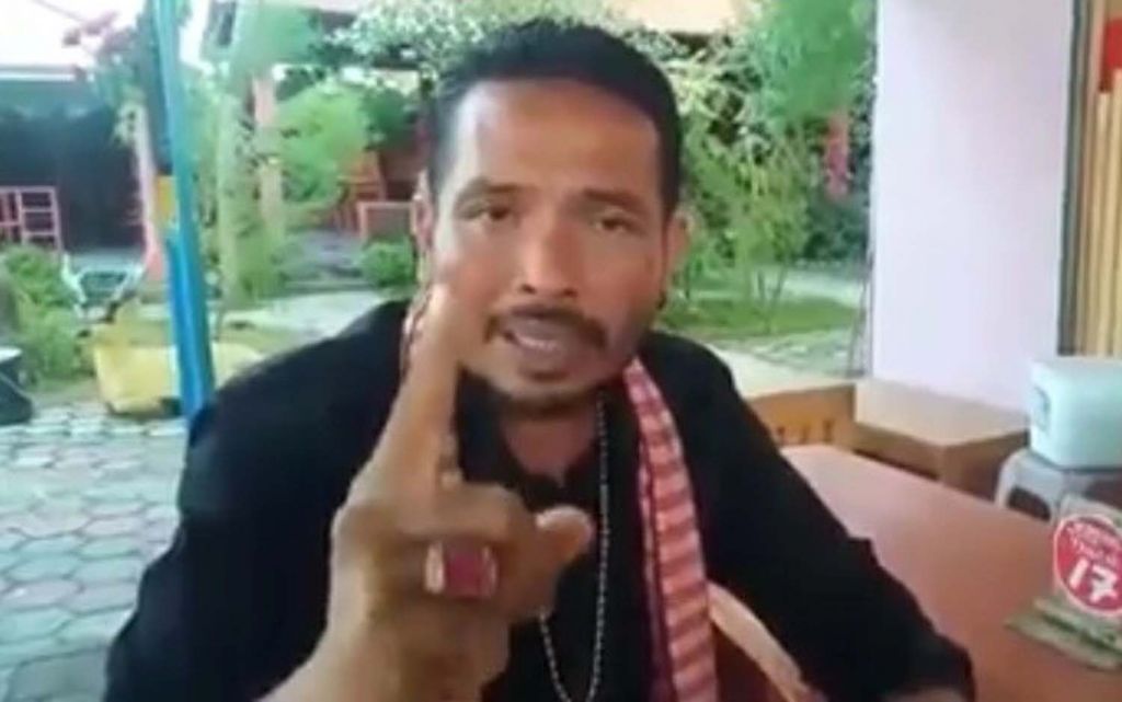 Tangkapan layar video viral Yunus Wahyudi yang menyebut Covid-19 di Banyuwangi bohong