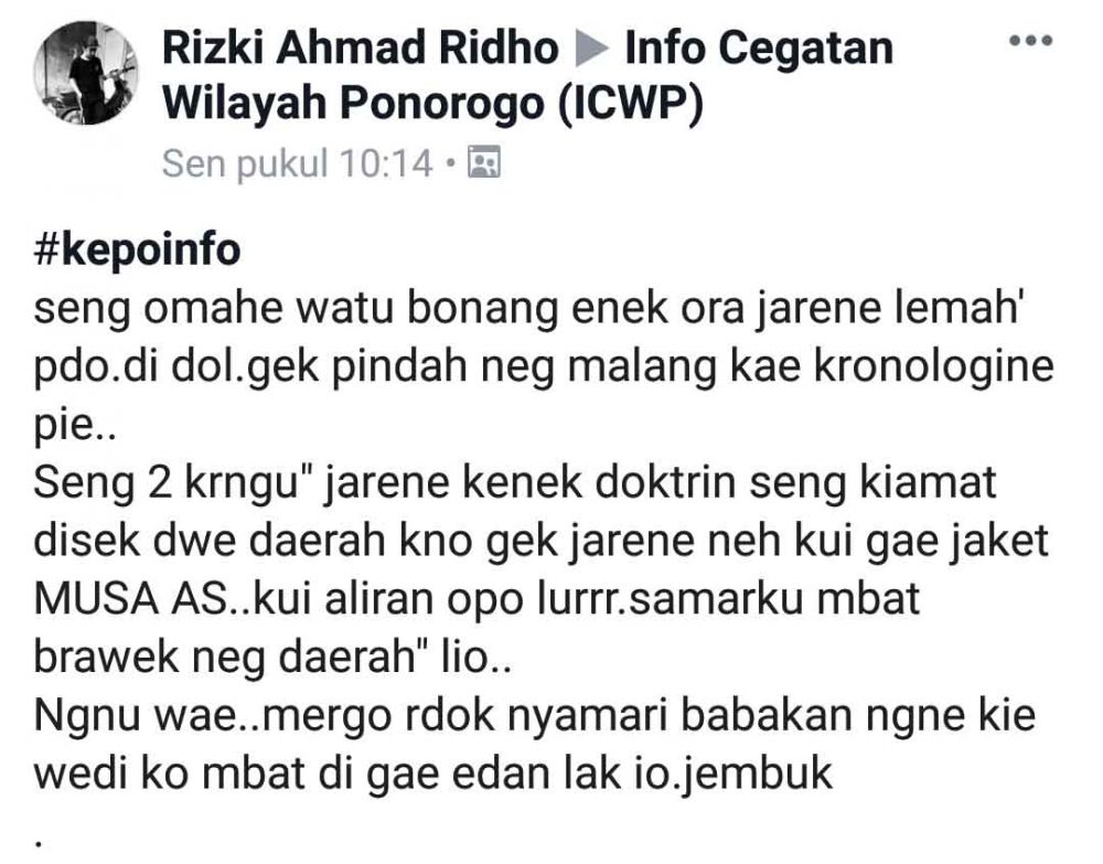 Viral di fb jual rumah karena kiamat sudah dekat