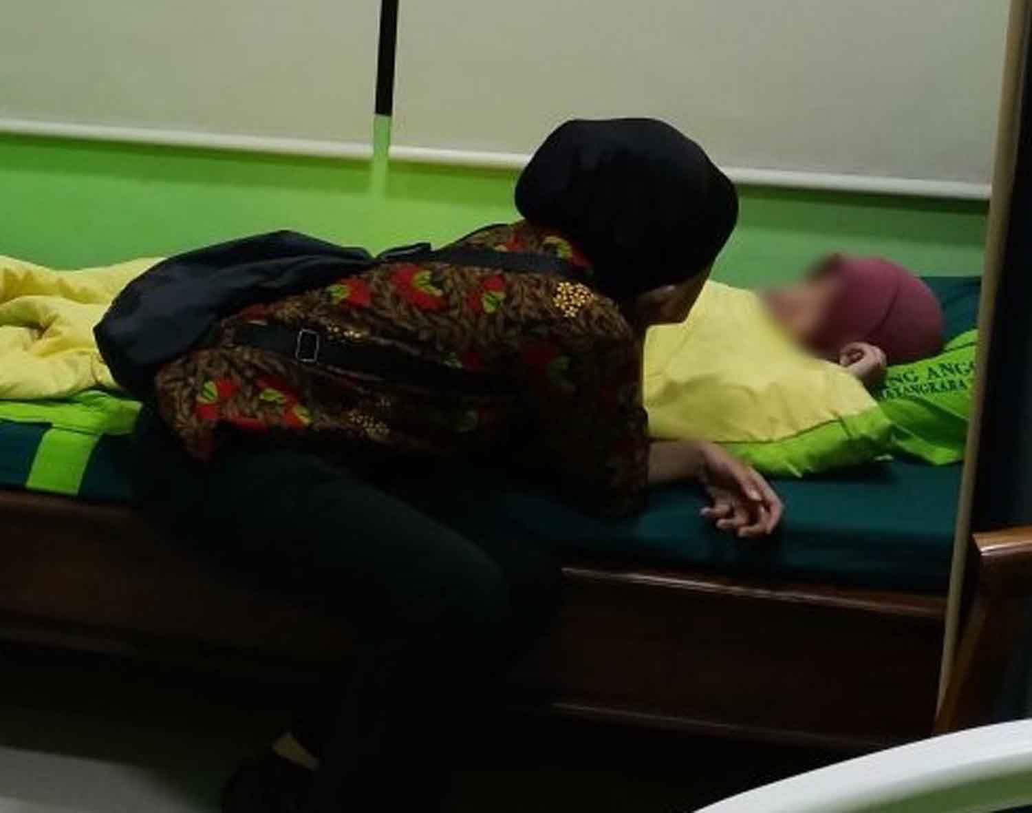 Anak Bomber saat dirawat di RS Bhayangkara Polda Jatim.