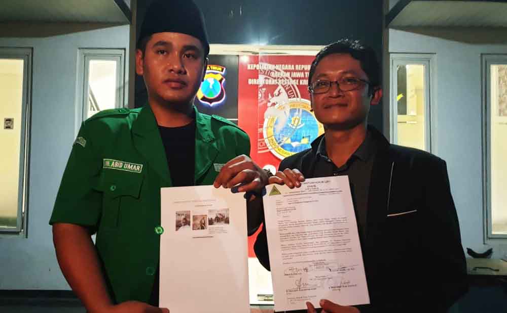 Pelaporan akun ujaran kebencian di Mapolda Jatim