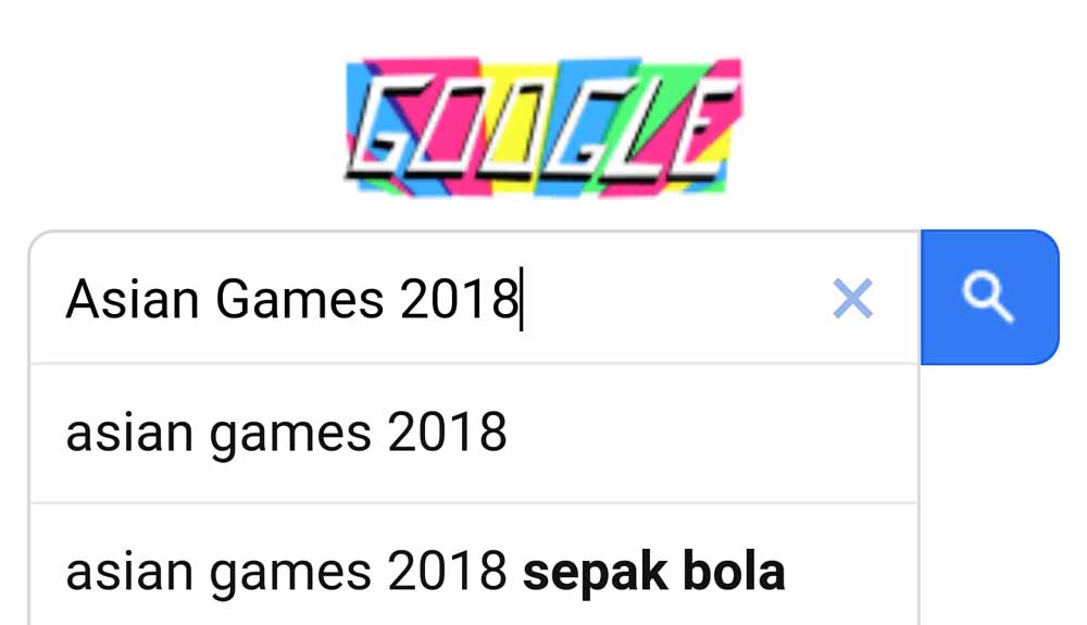 Mode pencarian di laman google