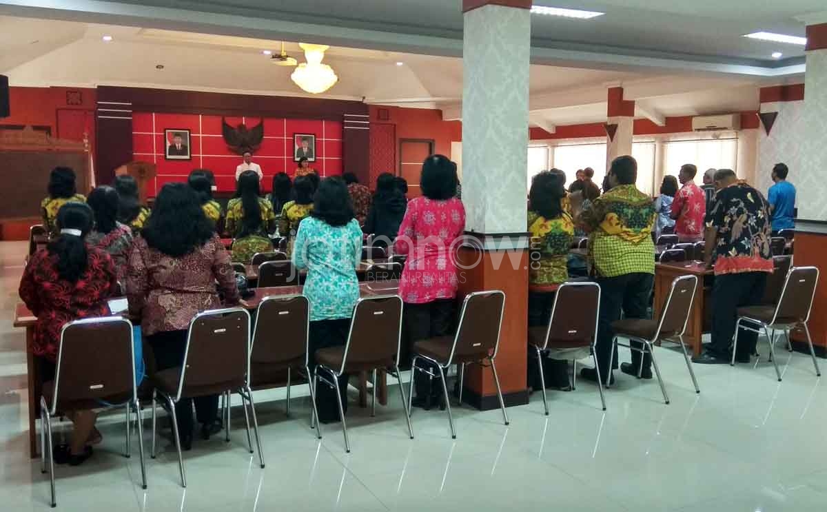 Suasana ASN di salah satu kantor Blitar