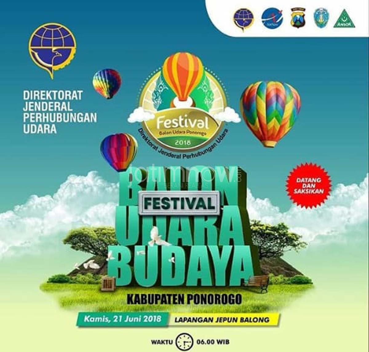 Kemenhub Gelar Festival Balon Udara di Ponorogo
