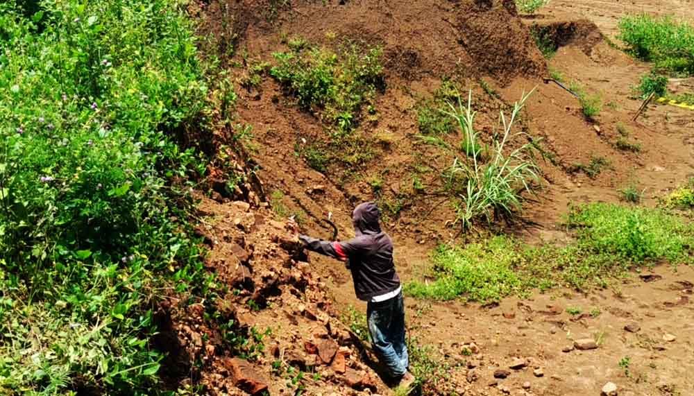 Lokasi penemuan struktur bangunan bersejarah di proyek Tol Malang