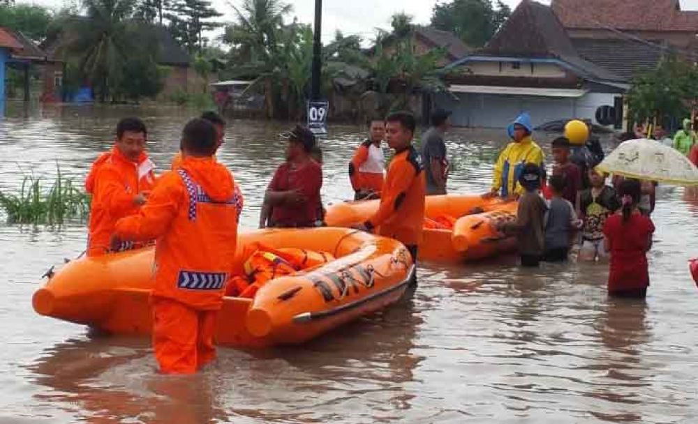 Banjir yang merendam desa di Tulungagung