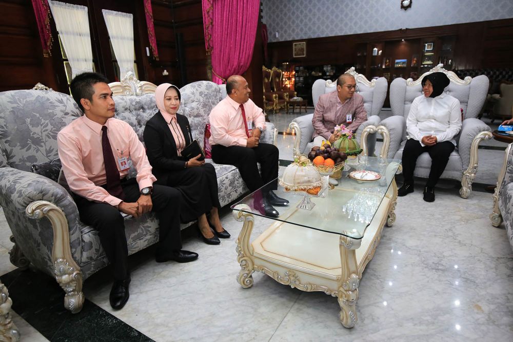 Audiensi Wali Kota Risma dengan Bank Jatim