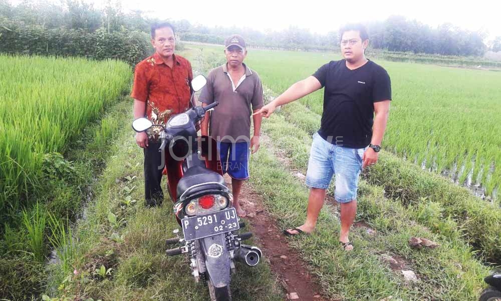 Barang bukti motor yang di curi oleh dua pelaku