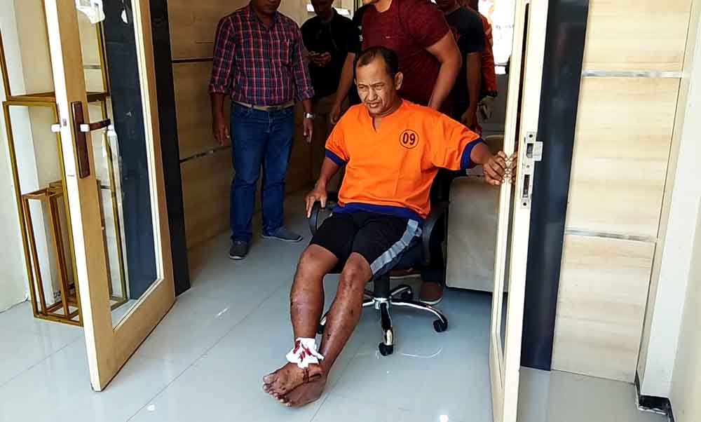  Tersangka percobaan pembunuhan Bu Lurah Penataban, Banyuwangi, Agus Siswanto


