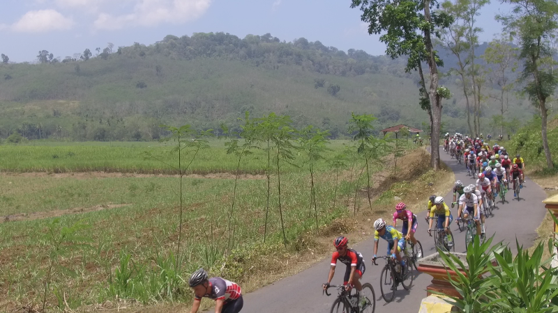 Indahnya salah satu rute yang dilewati International Tour de Banyuwangi Ijen (ITDBI) 2018,   